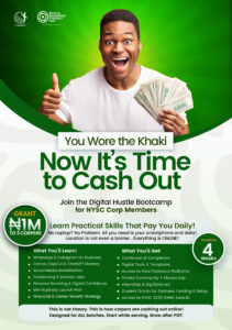 Nigerian youths and nysc corps members or corpers earning allawee